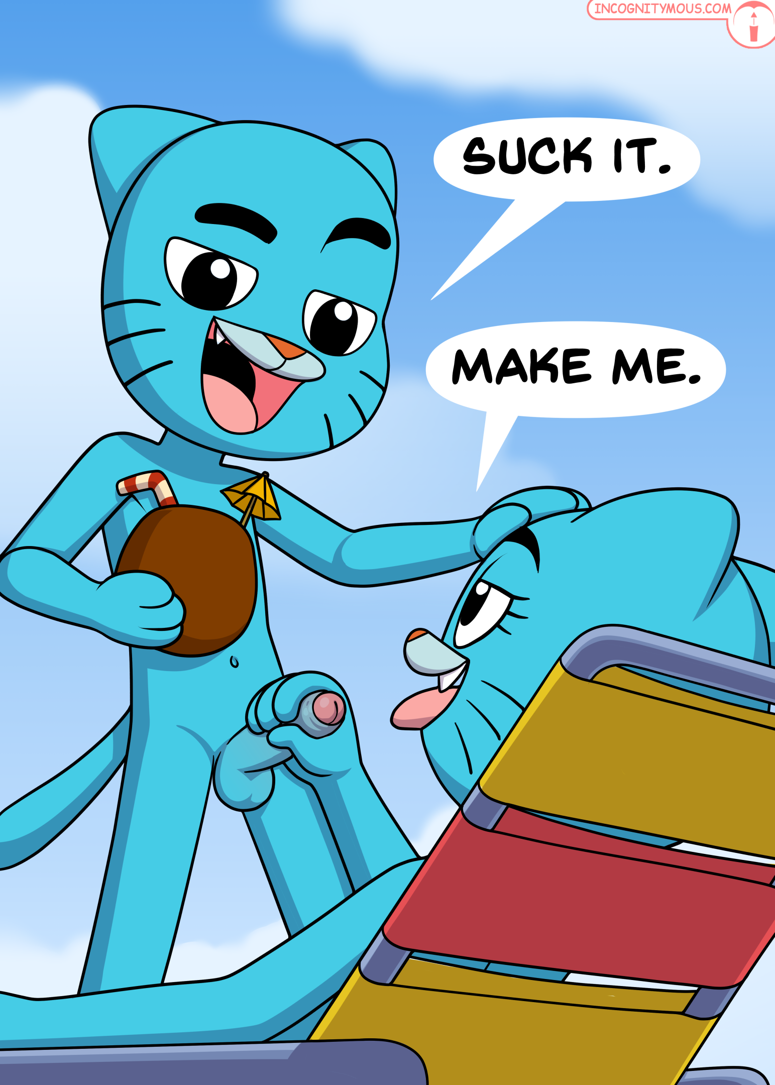 Amazing World Of Gumball: Gumball and Nicole Beach Chair