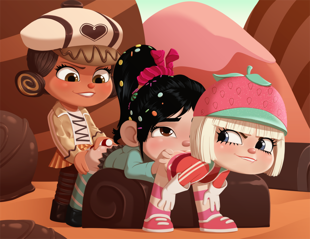 Wreck It Ralp Crumbelina Taffyta Vanellope